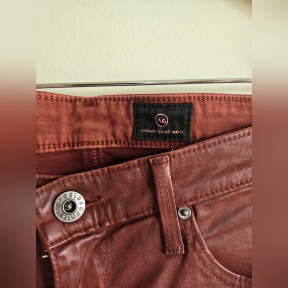 AG Adriano Goldschmied, The Legging Ankle, Deep Red-Brown, Size 27R - Picture 6 of 6